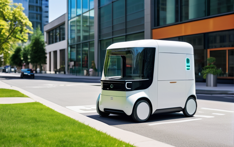 모빌리티 분야의 인공지능 활용 사례 - **Prompt: Personalized Autonomous Commute**
    "Inside a futuristic, self-driving electric car, a d...
