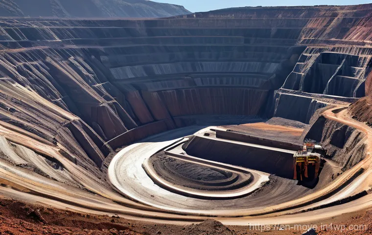 전기차의 환경적 영향을 평가하는 방법 - **Prompt 1: Ethical Sourcing in Remote Landscapes**
An aerial wide shot of a vast, modern open-p...